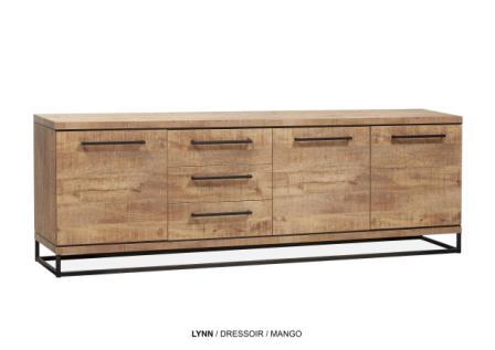 4 deurs dressoir lynn lamulux mango 2