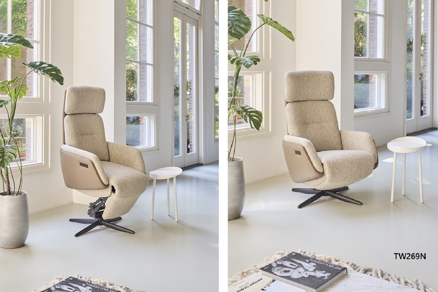 relax fauteuil TW269N stof leder-1
