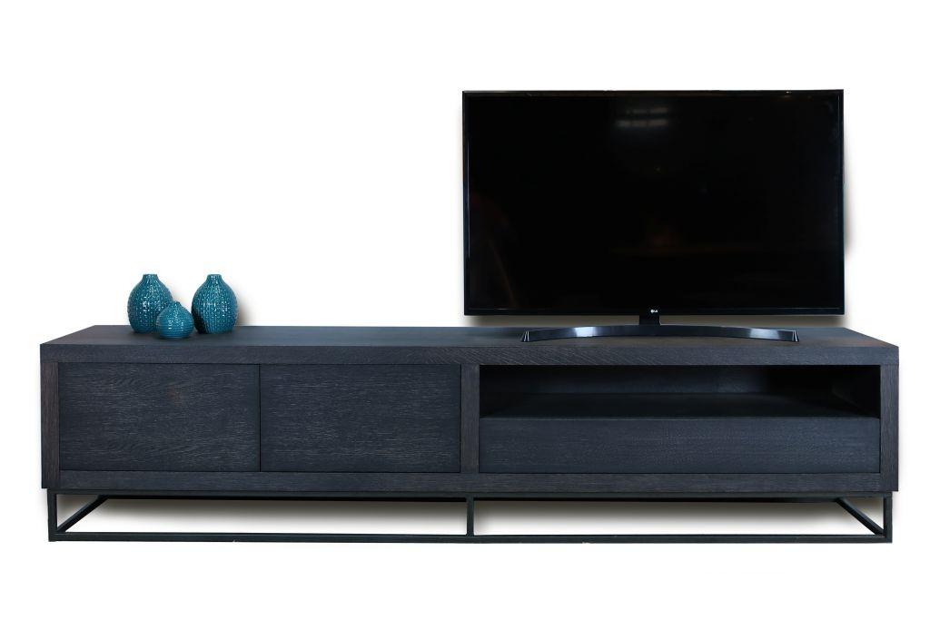 Type-XIII Marque Tv Dressoir 240 Op stalen rek met Tv2-1