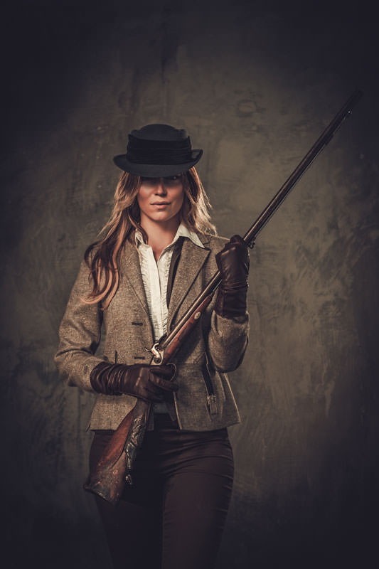 Vrouw-met-shotgun