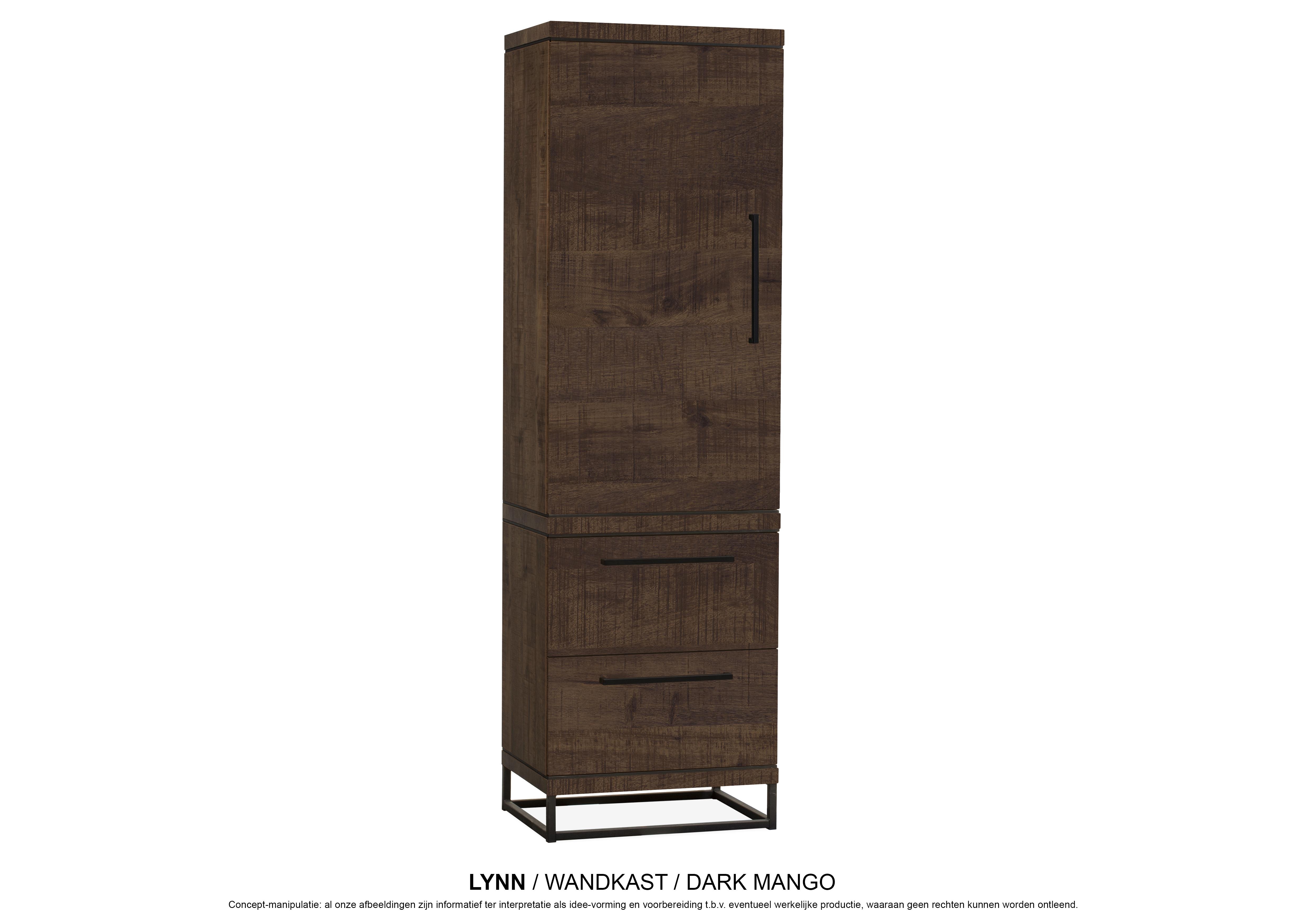wandkast Lynn dark mango